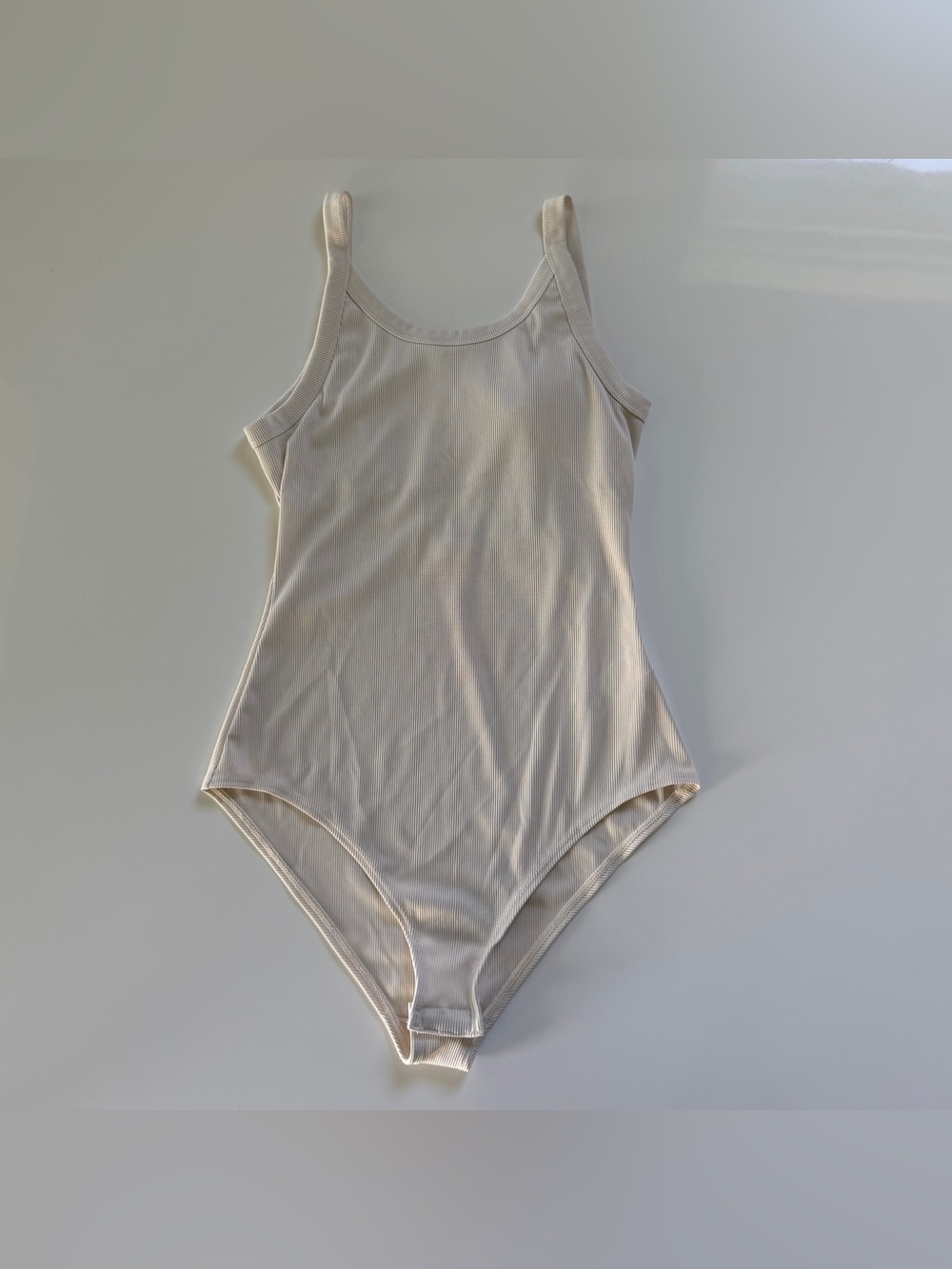 Moussy Vintage Cream Tank-Style One-Piece Bodysuit